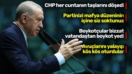 Cumhurbaşkanı Erdoğan'dan CHP'nin boykot ve sokak çağrılarına sert tepki - ekonomi