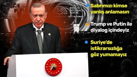 Cumhurbaşkanı Erdoğan, Antalya'da dünyaya seslendi!