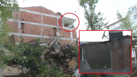 Avcılar'da yok artık dedirten görüntüler! Bina yıkılınca anlaşıldı, duvarları yokmuş - 3-sayfa