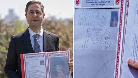 MHP'li milletvekiline 105 yıllık sürpriz: MSB belgeyi teslim etti - gundem