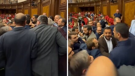 Ermenistan parlamentosunda gerilim tırmandı: İnkar tasarısı kavgaya dönüştü - dunya