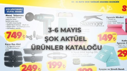 ŞOK 3-6 Mayıs Aktüel ürünler kataloğu: Masaj Tabancası ve spor malzemeleri geliyor - Haberler