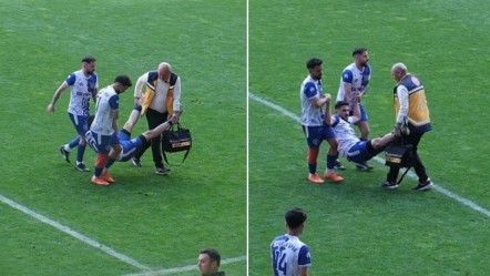 Sedye bulamadılar, futbolcuyu karga tulumba taşıdılar! O görüntüye tepki büyük - Spor