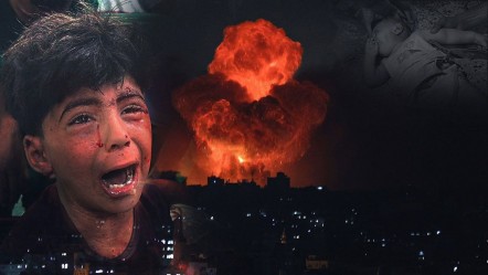 Gazze'ye hava saldırısı! İsrail savaş uçakları okulu havaya uçurdu - Dünya