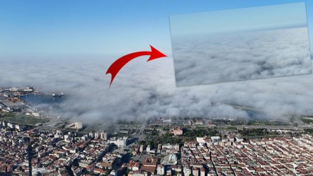 Şehir gözden kayboldu: Böylesi ilk defa oluyor! Samsun'da kartpostallık manzaralar - Yaşam