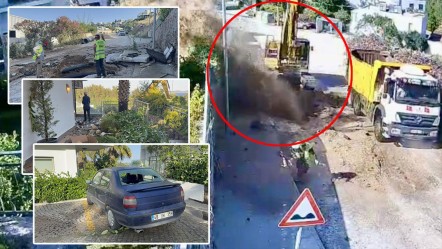 Su borusu patladı, ortalık savaş alanına döndü! 9 evi su aldı, araç camları kırıldı - Yaşam