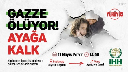 Pazar günü Beyazıt’ta Gazze yürüyüşü düzenlenecek - Advertorial