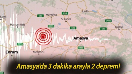 Amasya’da 3 dakika arayla 2 deprem! Son dakika Amasya'da deprem mi oldu - Haberler