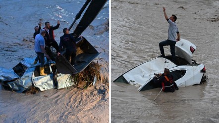 Kenti sel vurdu, otomobiller dereye sürüklendi! "Afet olacak şekilde güçlü bir yağışa maruz kaldık" - Gündem