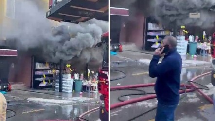 Ümraniye’de ucuzluk pazarında yangın çıktı! Dükkan sahibi ağlayarak izledi - 3. Sayfa
