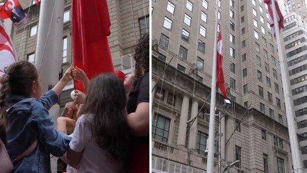 Wall Street'te Türk bayrağı 25. kez göndere çekildi - Dünya