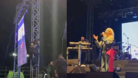 Ece Seçkin'in konserinde yürekleri ağızlara getiren olay! Şarkıcı çok sinirlendi - Magazin