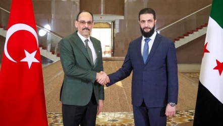 MİT Başkanı Kalın, Cumhurbaşkanı Şara ve heyetiyle görüştü - Gündem
