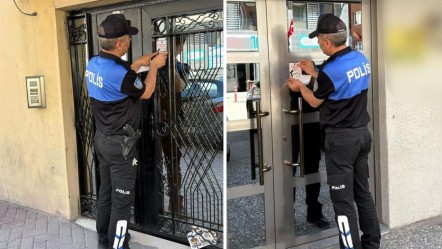 Binaların giriş kapılarına binlerce etiket yapıştırıldı! - 3. Sayfa