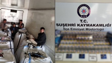 Tırın kapağı açılınca donup kaldılar! Sivas'ta kaçakçılığa geçit yok - Yaşam