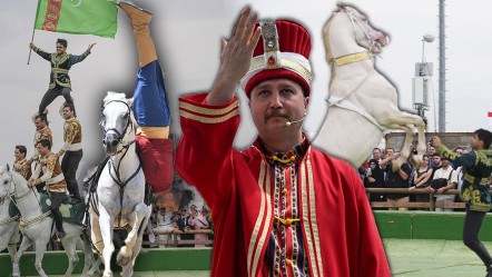 Kimi amuda kalktı, kimi kule yaptı... Heyecan dolu açılışıyla nefes kesti! Etnospor Kültür Festivali başladı - Yaşam