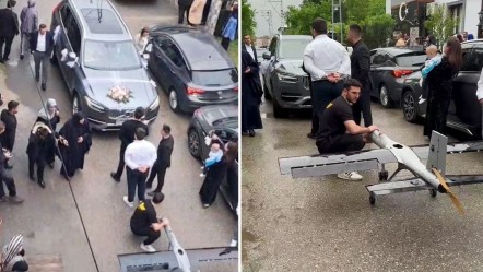 Daha önce böylesini görmediniz! Düğün konvoyunun önünü İHA ile kestiler - Gündem