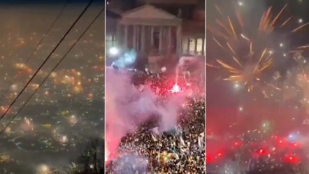İtalya'da çılgın şampiyonluk kutlaması: Onlarca kişi yaralandı, şehir adeta yandı! - Dünya