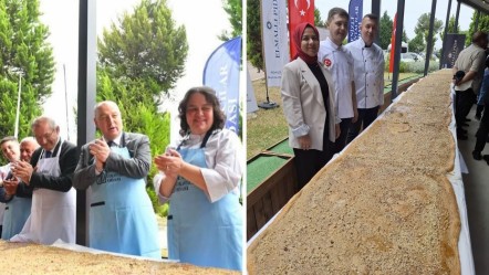 Dünya rekoru için önlükleri takıp kolları sıvadılar! Tam 12 metrelik... Damak çatlatan manzara - Yaşam
