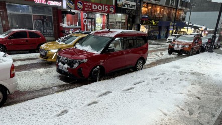 Mayıs ayında aniden bastırdı, cadde ve sokaklar beyaza büründü - Gündem