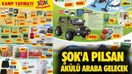 ŞOK 28 Mayıs ile 4 Haziran 2025 aktüel ürünler kataloğu yayınlandı! ŞOK'a Pilsan akülü araba gelecek - Haberler