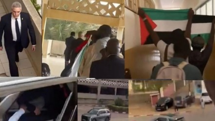 Yuhalanan İsrail büyükelçisi kaçacak delik aradı! Senegal’de öğrenciler Gazze'deki soykırımı protesto etti - Dünya