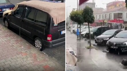 İstanbul'da sağanak ve dolu! Kısa sürede hayatı felç etti - Gündem