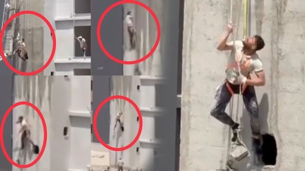 İnanılmaz görüntüler! İnşaat işçisi ölümle burun buruna geldi - 3. Sayfa