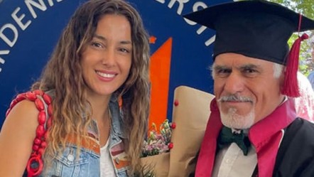 Oyuncu Cansu Tosun'un dedesi mezun oldu: Gururun böylesi - Magazin