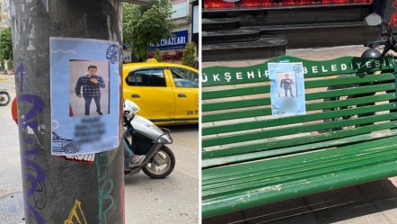 Dördüncüde başardı! Elektrik direklerine broşür asıldı... Bir kenti güldüren olay - Yaşam