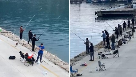 Duyan herkes oltasıyla sahile koştu: Kilolarca balık yakaladılar! - Yaşam