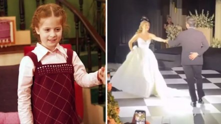 Sihirli Annem'in Çilek'i evlendi! Zeynep Özkaya ve Oğulcan Can'ın ilk dansı olay oldu: 23 Nisan gösterisi gibi - Magazin