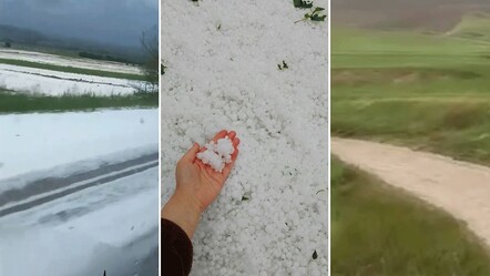 Yazın ortasında beyaza büründü! Ankara ve Tokat'ta önce dolu, sonra sağanak ve sel! - yasam
