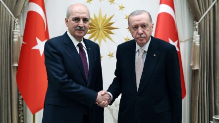 Cumhurbaşkanı Erdoğan, yeniden TBMM Başkanı seçilen Kurtulmuş'u kabul etti - Gündem