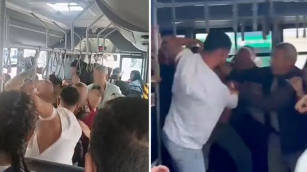 Taciz iddiası otobüsü karıştırdı! Tekme tokat birbirlerine girdiler - 3. Sayfa