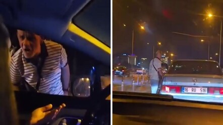 Trafikte korku dolu anlar! Kadın sürücünün önünü keserek camını yumrukladı - 3-sayfa