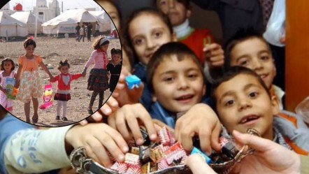 75 yıllık bayram geleneği! Çocuklar şekere doydu, 'Amin' duası edildi - Yaşam