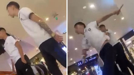 AVM'de dehşet anları! Belinden bıçak çıkardı: Gırtlağına sallarım - 3. Sayfa