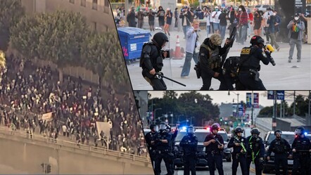 ABD'de ortalık karıştı! Halk sokağa indi, polis sert müdahale ediyor - dunya
