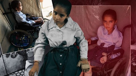 Çocukluğu bombalarla çalındı... Felç kalan Gazzeli Rihab'ın bitmeyen acısı!