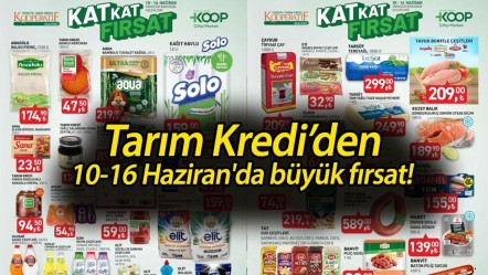 Tarım Kredi'den, 10-16 Haziran'da büyük fırsat! Etiket fiyatları tek tek düştü - Haberler