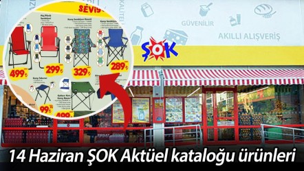 14 Haziran ŞOK Aktüel kataloğu ürünleri! Kamp sandalyesi, termos, masa ŞOK'a geliyor - Haberler