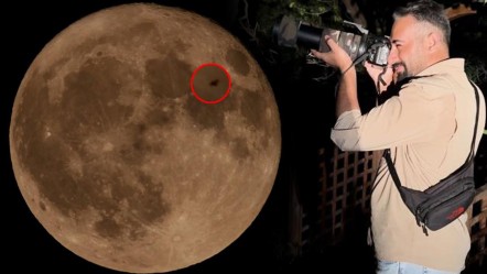 Büyük tesadüf! Dolunay fotoğrafı çekerken ISS'yi görüntüledi: Bir cismin hızla geçtiğini fark ettim - Yaşam