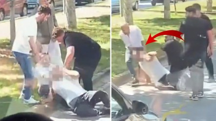 Görüntü kan donduruyor! Tartıştığı adamın boğazına kemer geçirip yerlere sürükledi - Gündem