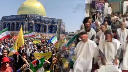 Cuma namazında dikkat çeken görüntüler! İsrail'e böyle gözdağı verdiler - Dünya