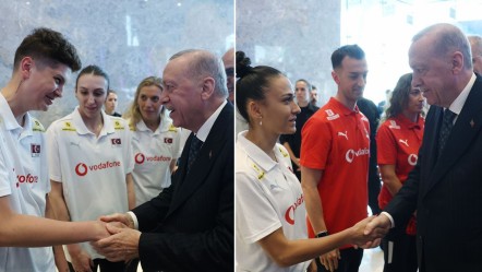 Cumhurbaşkanı Erdoğan, A Milli Kadın Voleybol Takımını kabul etti - Spor