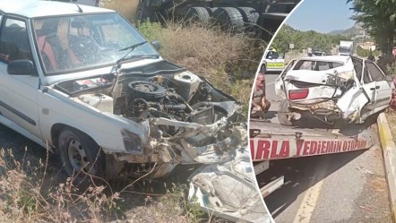 Antalya'da feci kaza: Kamyonla çarpıştı, hurdaya döndü - 3. Sayfa