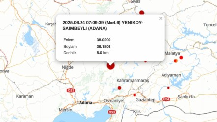Adana'da deprem oldu mu? Son dakika deprem listesi 24 Haziran Salı - Haberler
