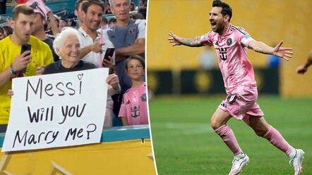 Yaşlı hayranından evlilik teklifi! Tribüne bakan Messi ne yapacağını şaşırdı - spor