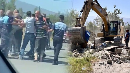 Kaçak yapı yıkımında arbede: 1 yaralı, 2 gözaltı var - gundem